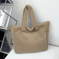 #645 Women's new fashion large-capacity lambswool bag